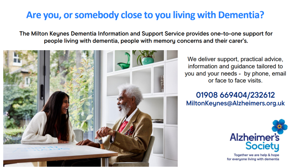 Poster advertising Dementia care